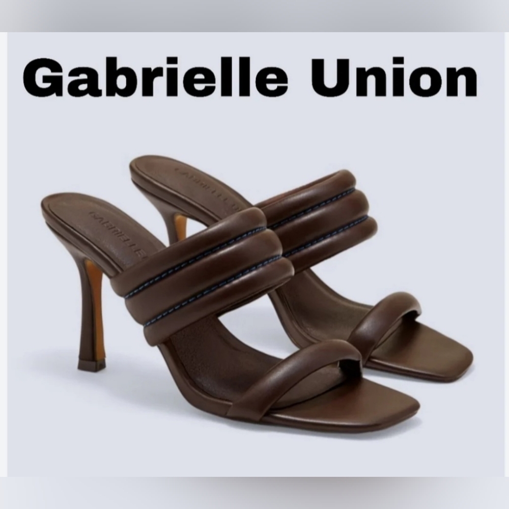 Gabrielle Union Puffy Mule in Brown, Size 6.5, NWOT